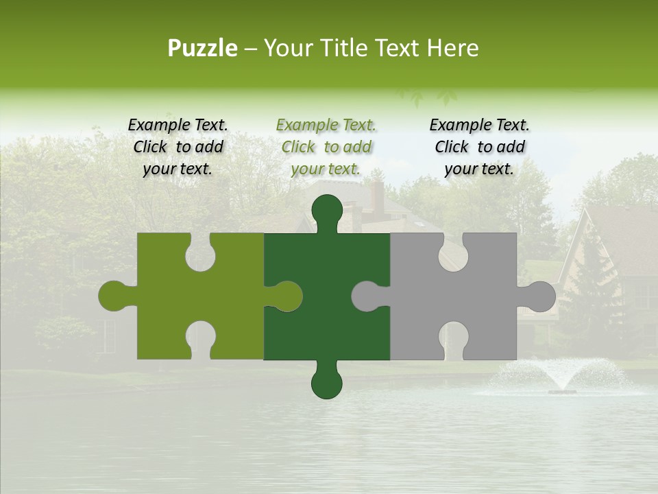 Brick Vacation Landscaping PowerPoint Template