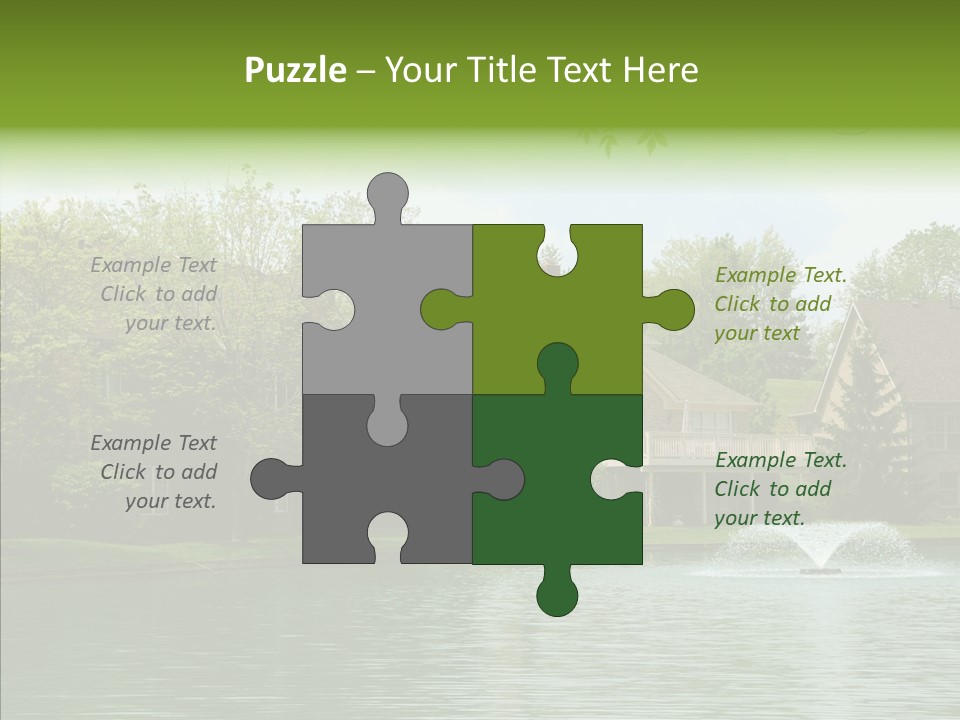 Brick Vacation Landscaping PowerPoint Template