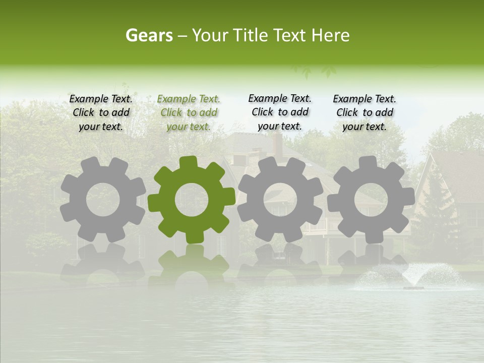 Brick Vacation Landscaping PowerPoint Template