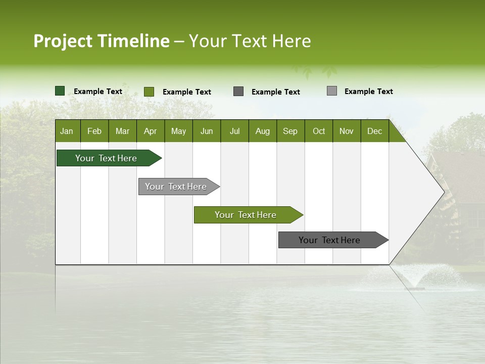 Brick Vacation Landscaping PowerPoint Template