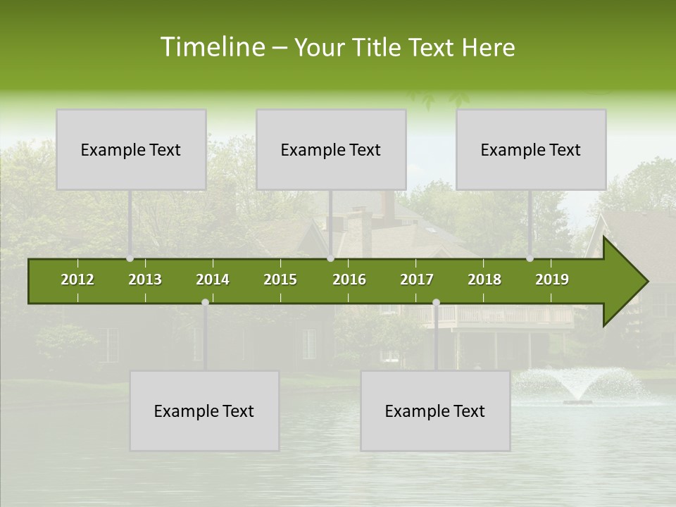 Brick Vacation Landscaping PowerPoint Template