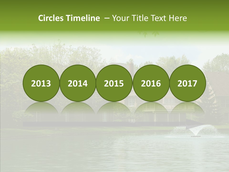 Brick Vacation Landscaping PowerPoint Template