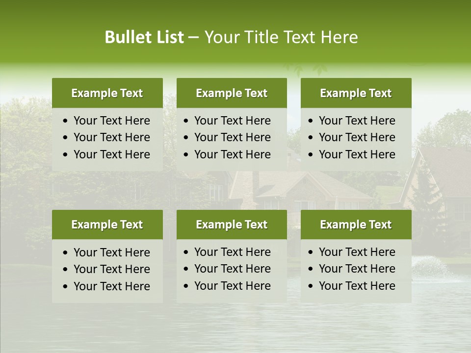 Brick Vacation Landscaping PowerPoint Template