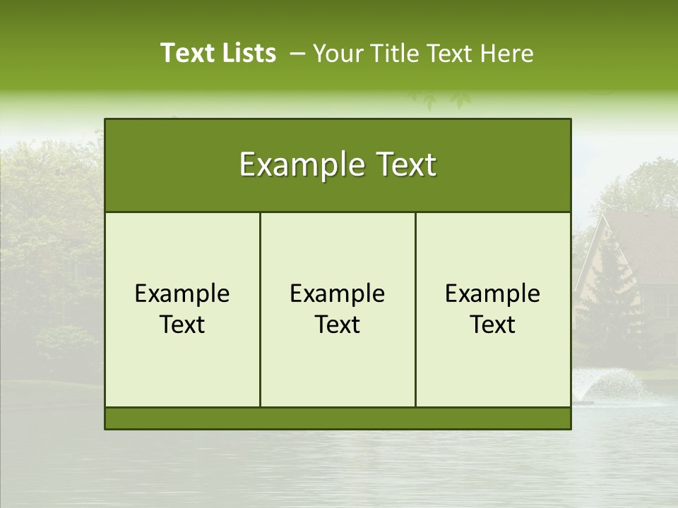 Brick Vacation Landscaping PowerPoint Template