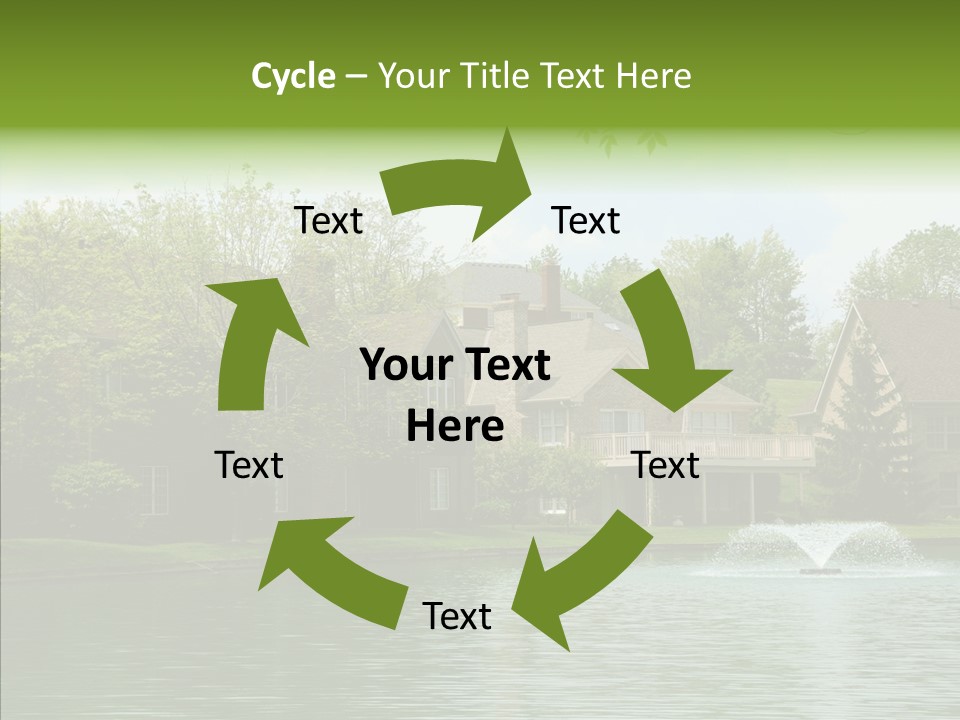 Brick Vacation Landscaping PowerPoint Template