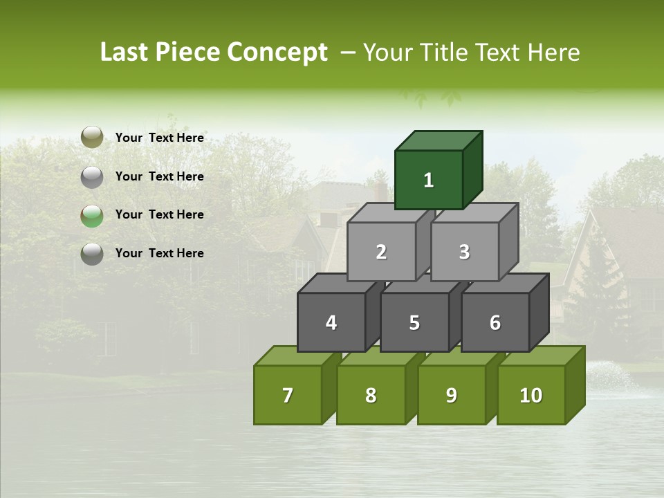 Brick Vacation Landscaping PowerPoint Template