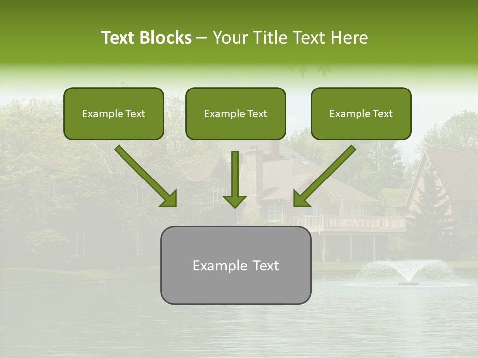 Brick Vacation Landscaping PowerPoint Template