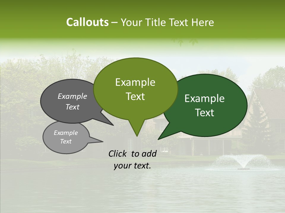 Brick Vacation Landscaping PowerPoint Template