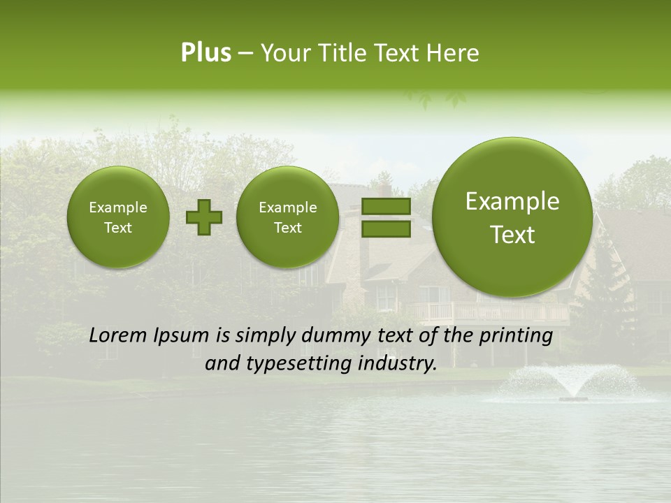 Brick Vacation Landscaping PowerPoint Template
