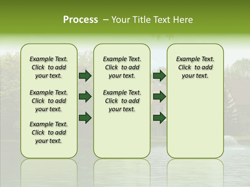 Brick Vacation Landscaping PowerPoint Template