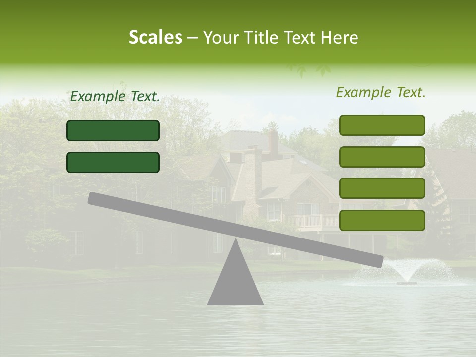 Brick Vacation Landscaping PowerPoint Template