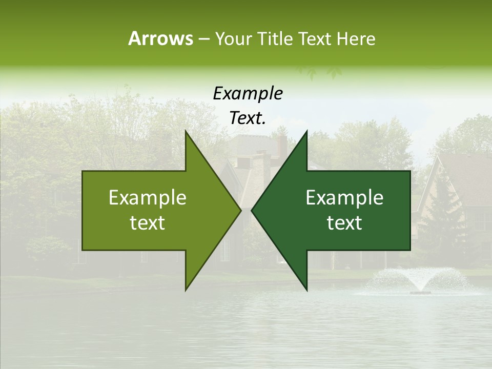 Brick Vacation Landscaping PowerPoint Template