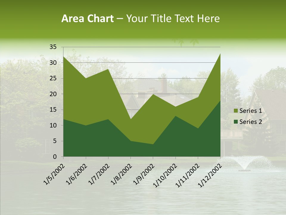 Brick Vacation Landscaping PowerPoint Template