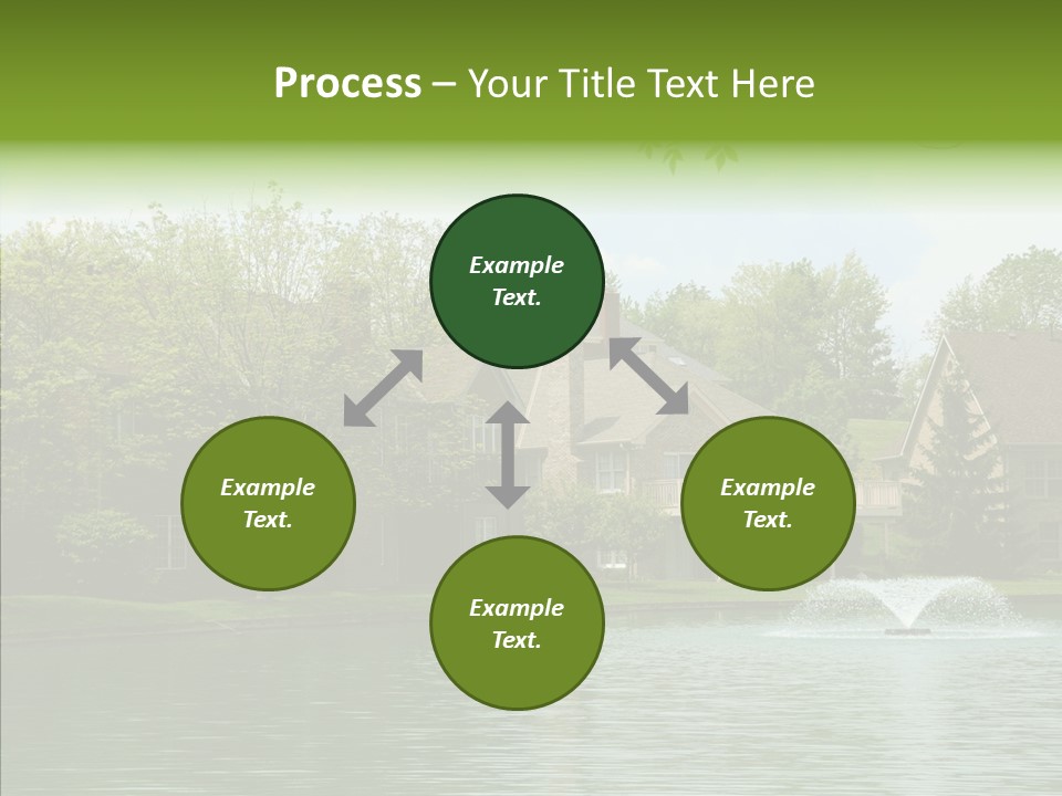 Brick Vacation Landscaping PowerPoint Template