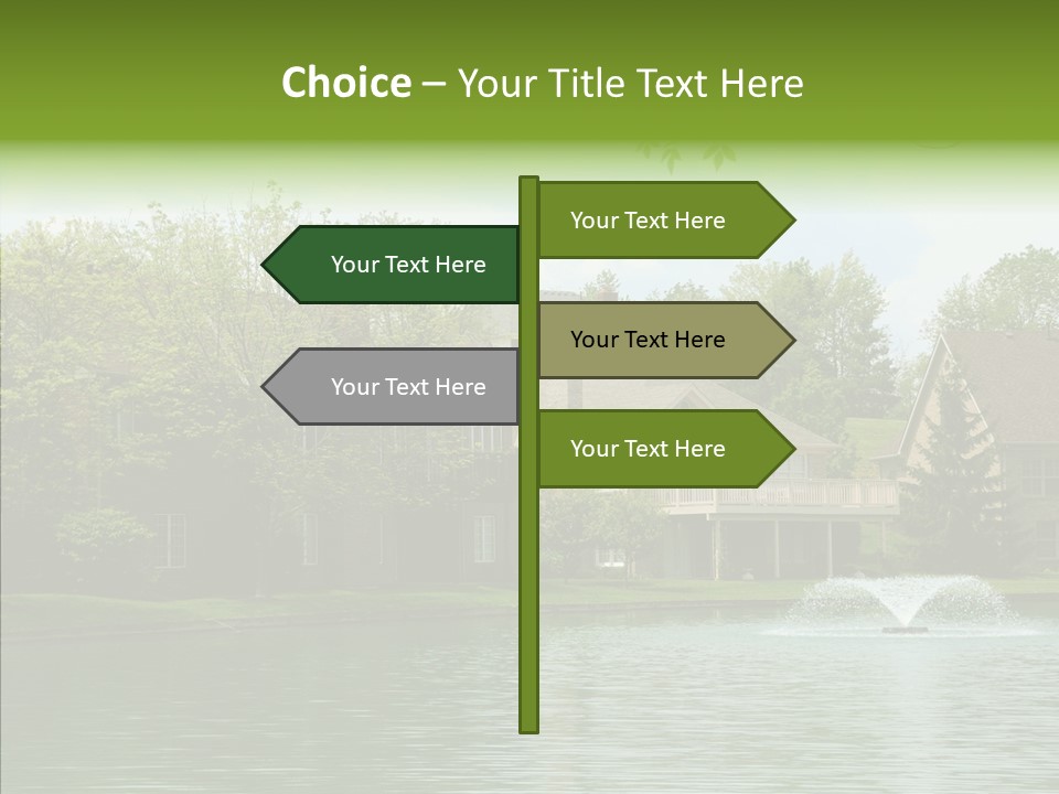 Brick Vacation Landscaping PowerPoint Template