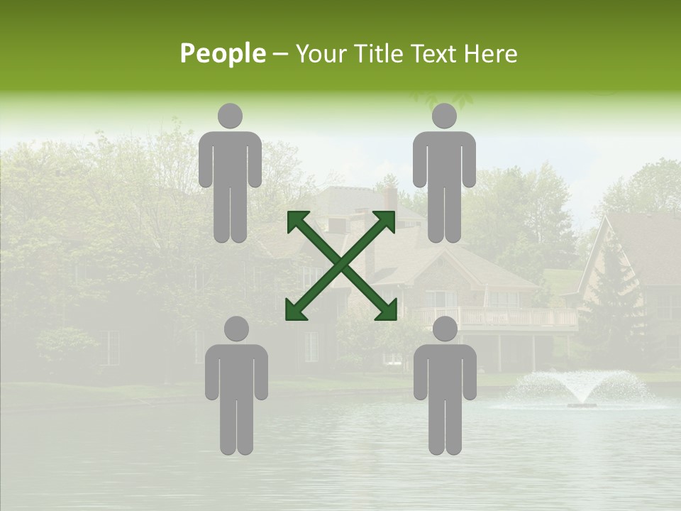 Brick Vacation Landscaping PowerPoint Template