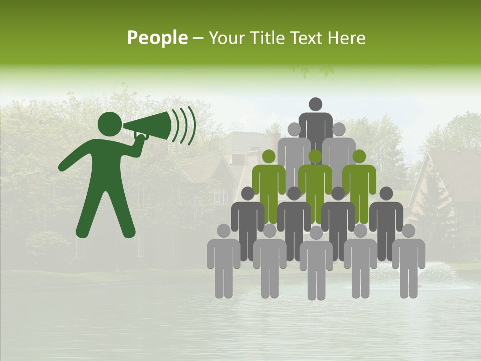 Brick Vacation Landscaping PowerPoint Template