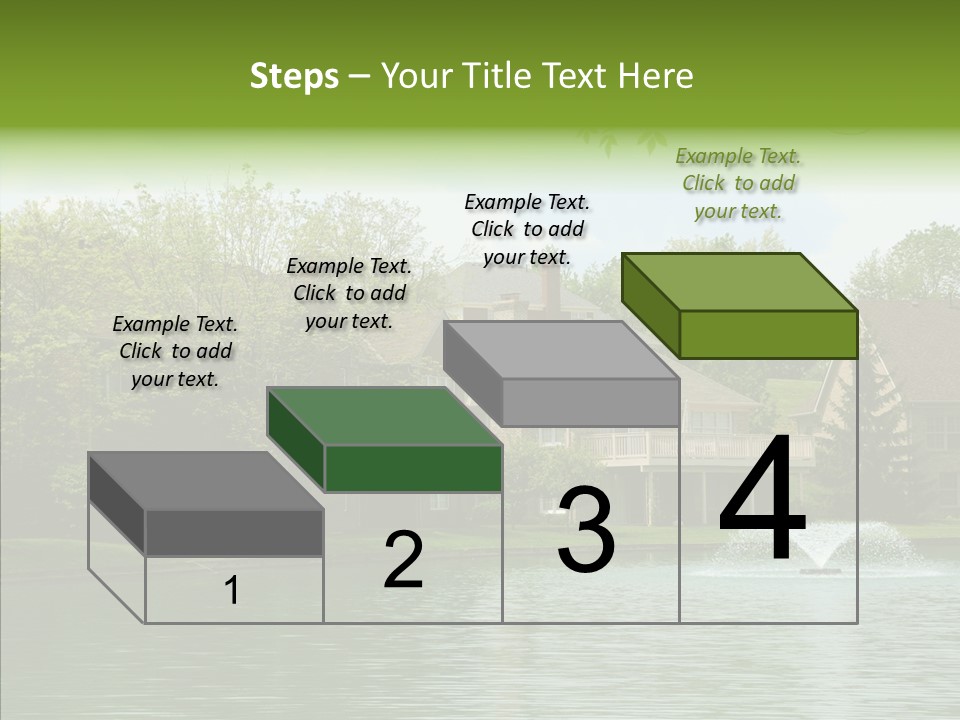 Brick Vacation Landscaping PowerPoint Template
