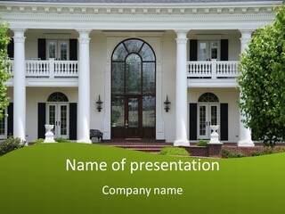 Facade Window Home PowerPoint Template
