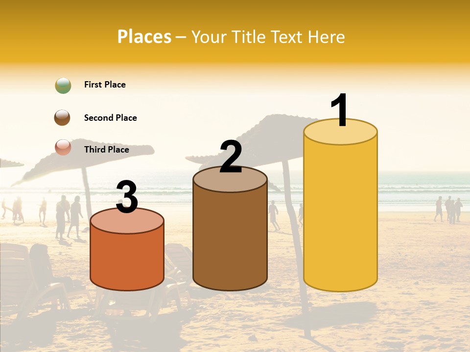 Water Leisure Shadow PowerPoint Template