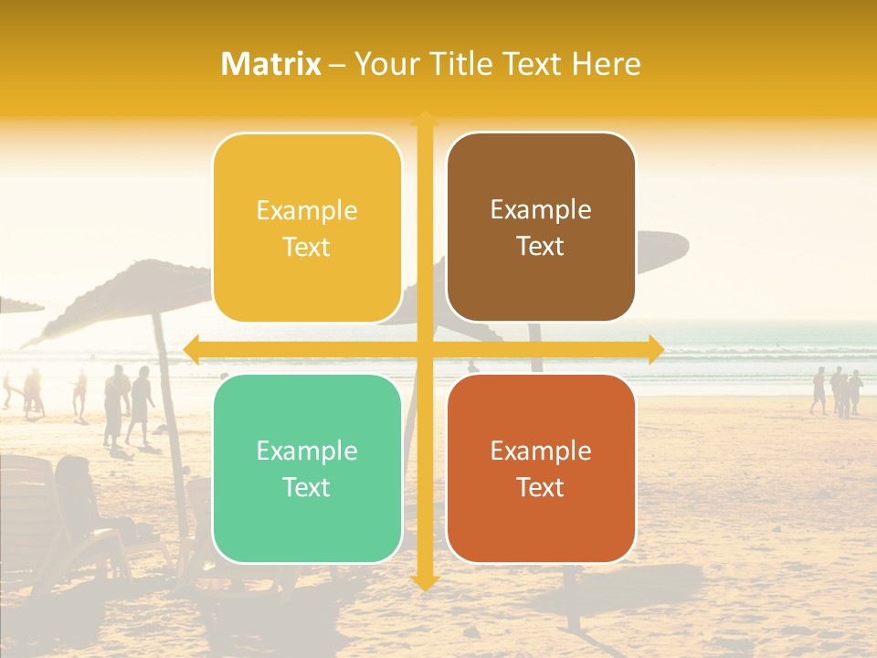 Water Leisure Shadow PowerPoint Template