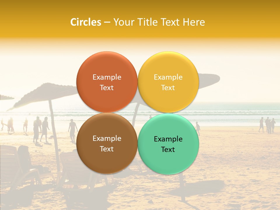 Water Leisure Shadow PowerPoint Template