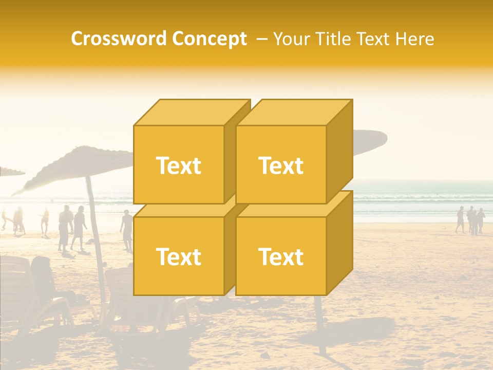 Water Leisure Shadow PowerPoint Template