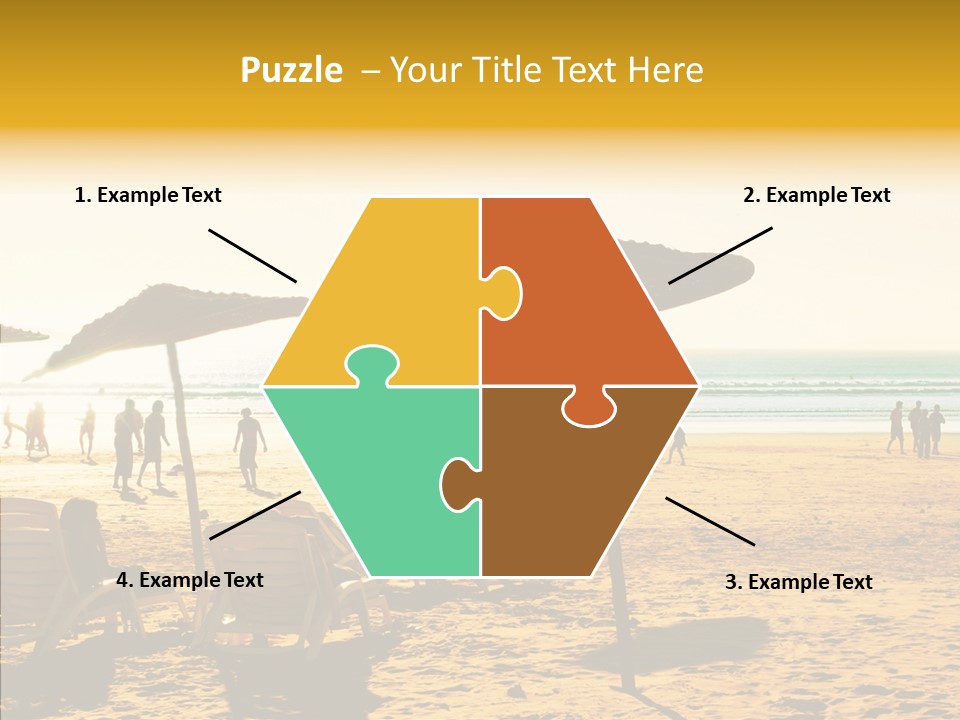 Water Leisure Shadow PowerPoint Template