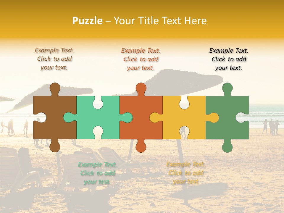 Water Leisure Shadow PowerPoint Template