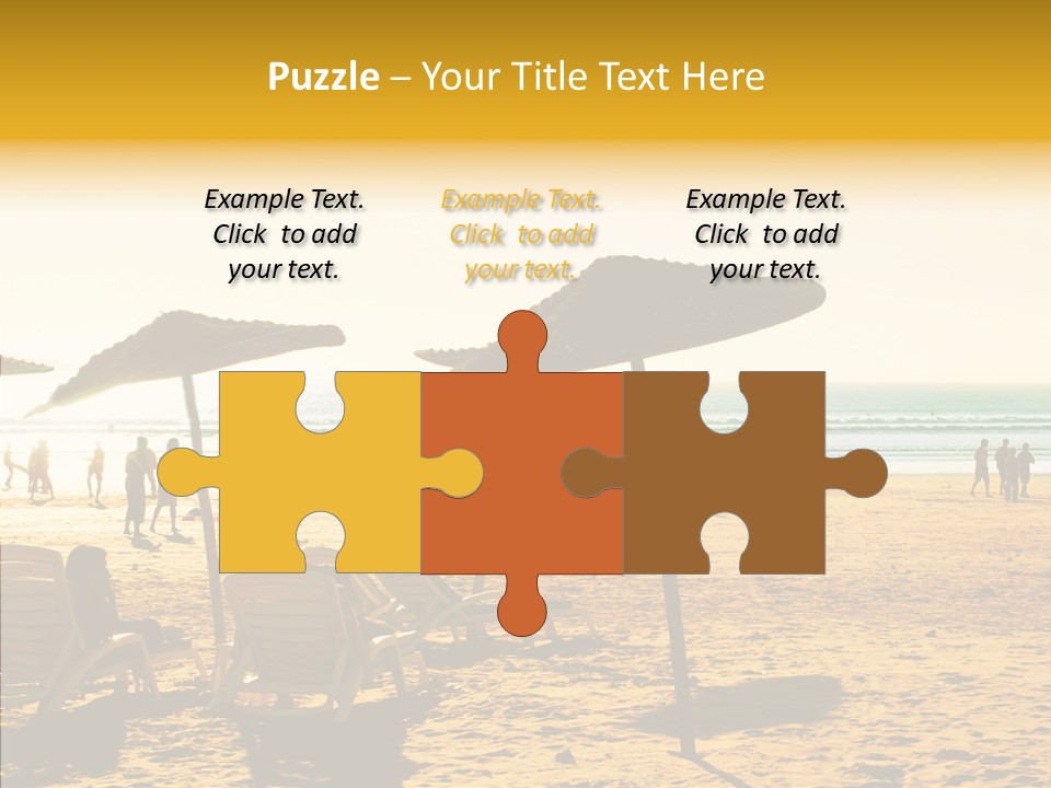 Water Leisure Shadow PowerPoint Template