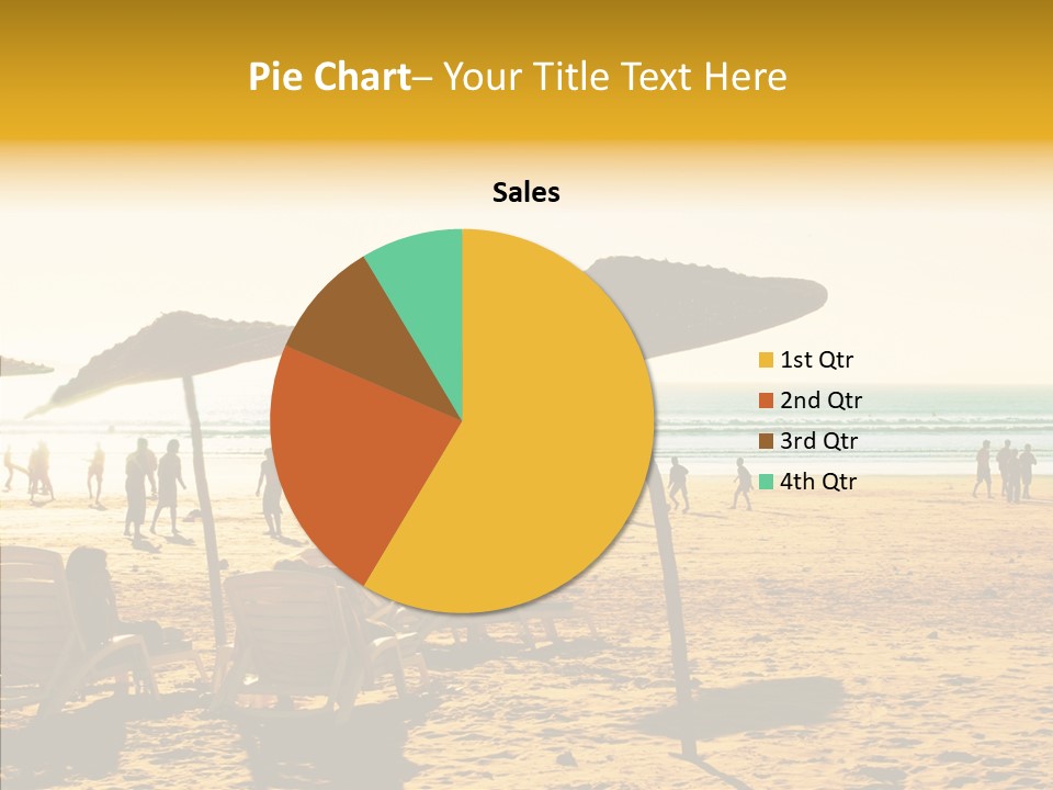 Water Leisure Shadow PowerPoint Template