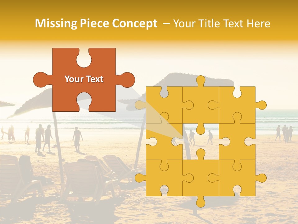 Water Leisure Shadow PowerPoint Template