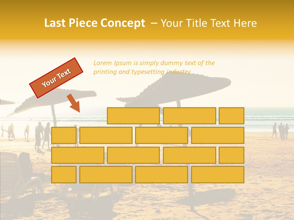 Water Leisure Shadow PowerPoint Template