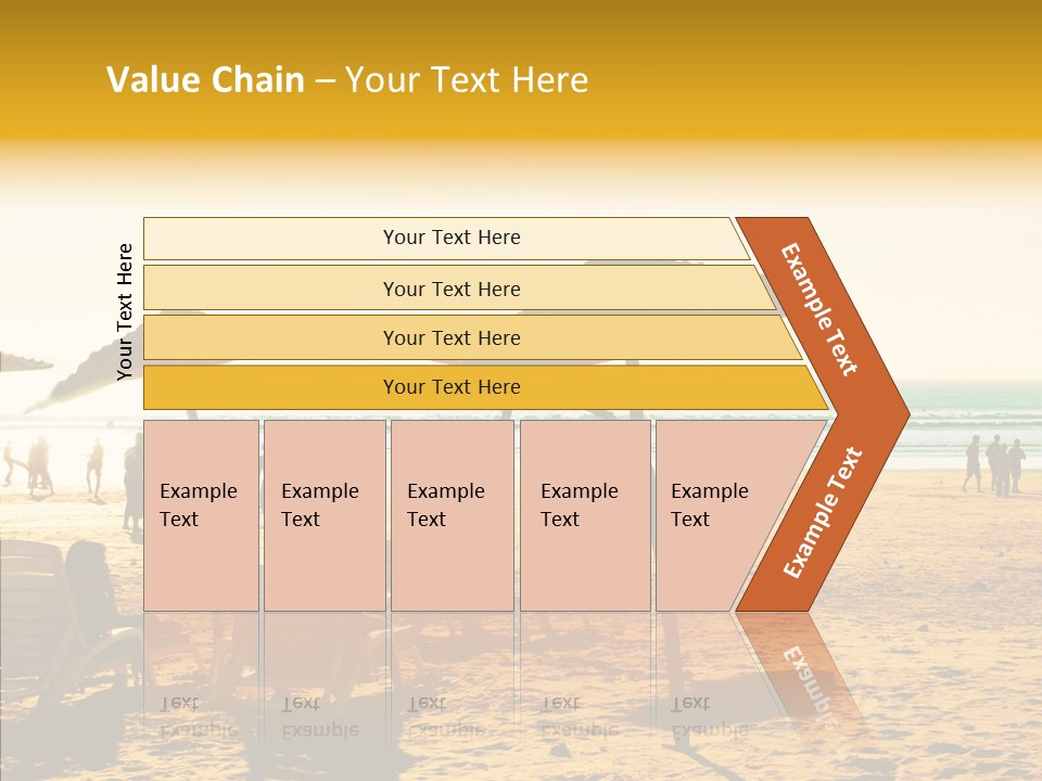 Water Leisure Shadow PowerPoint Template