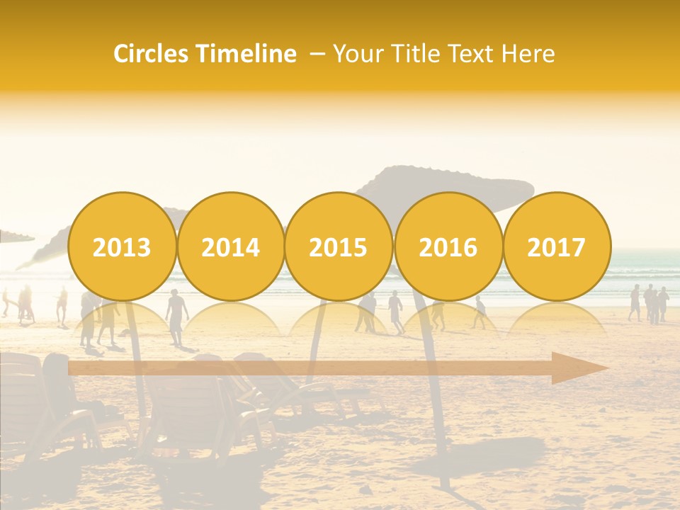 Water Leisure Shadow PowerPoint Template