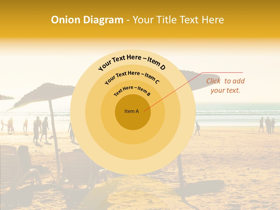 Water Leisure Shadow PowerPoint Template