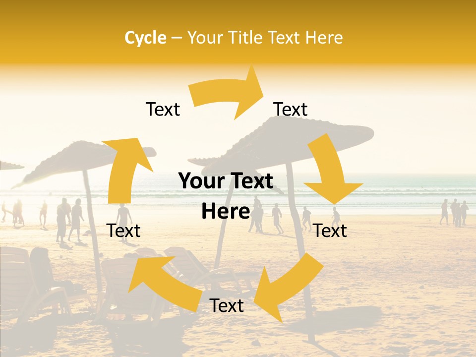 Water Leisure Shadow PowerPoint Template