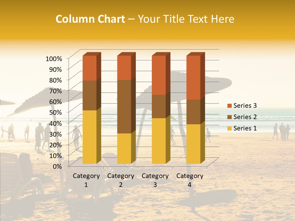 Water Leisure Shadow PowerPoint Template
