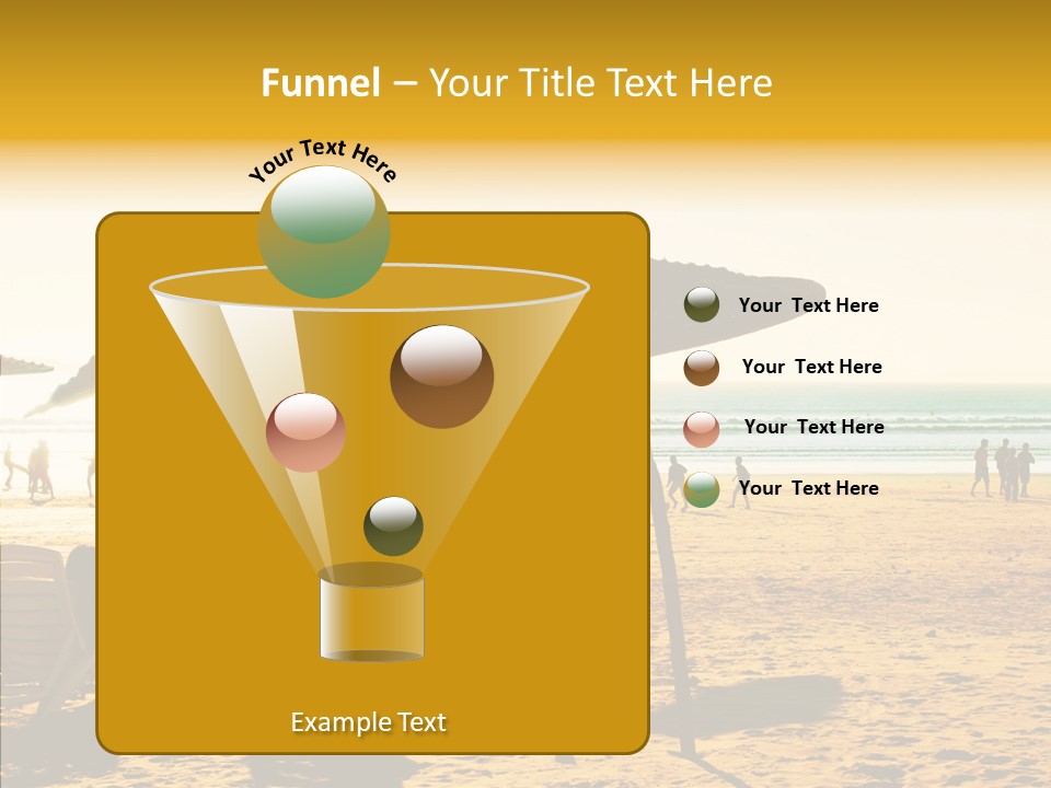 Water Leisure Shadow PowerPoint Template