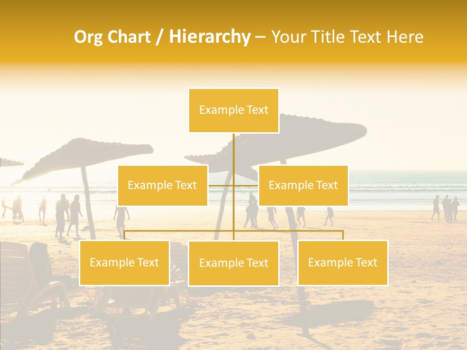 Water Leisure Shadow PowerPoint Template