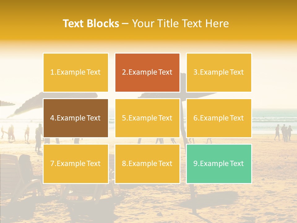 Water Leisure Shadow PowerPoint Template