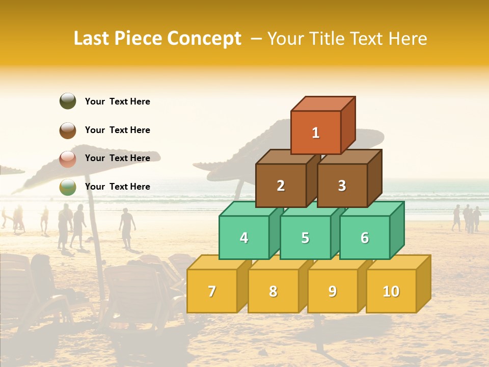 Water Leisure Shadow PowerPoint Template