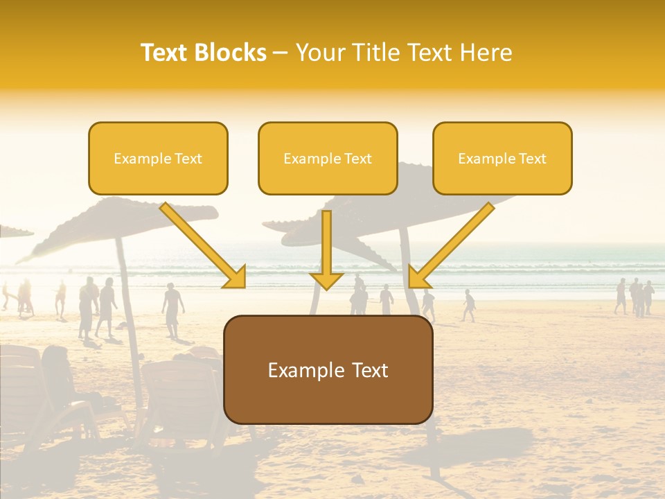 Water Leisure Shadow PowerPoint Template