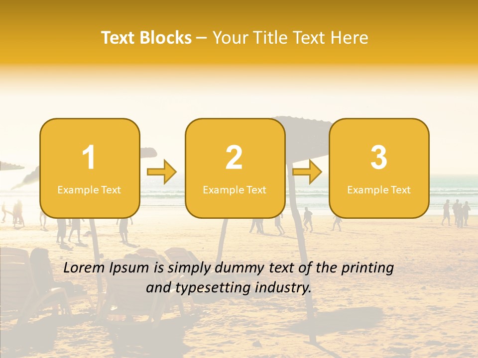 Water Leisure Shadow PowerPoint Template