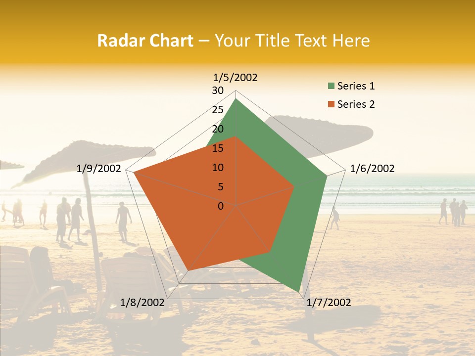 Water Leisure Shadow PowerPoint Template