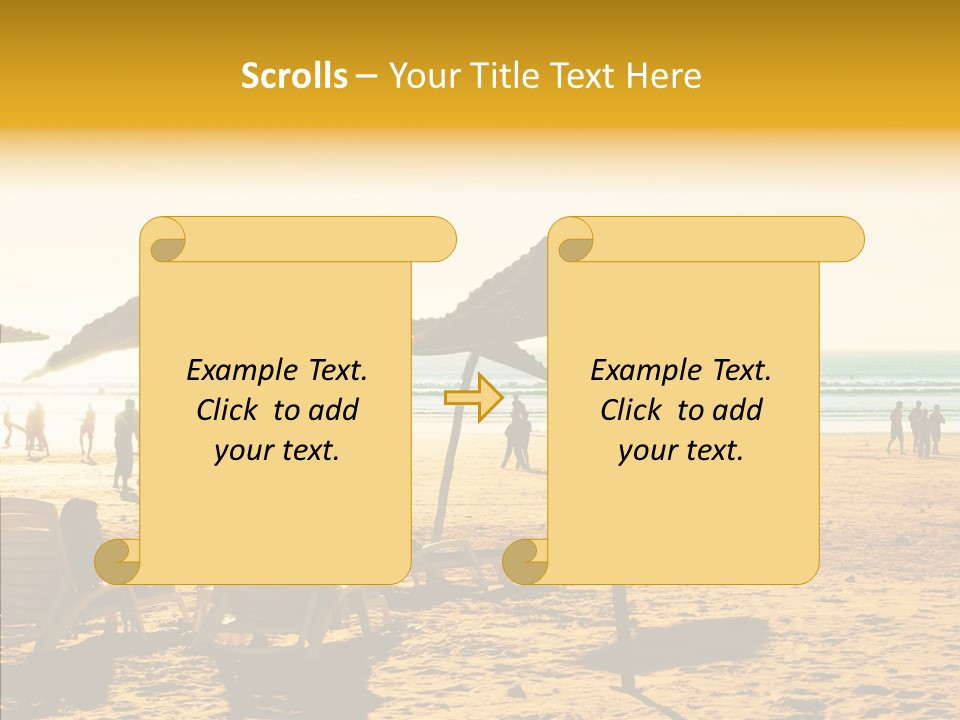 Water Leisure Shadow PowerPoint Template