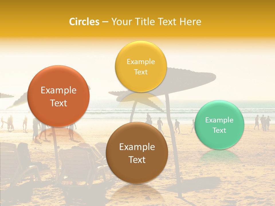 Water Leisure Shadow PowerPoint Template