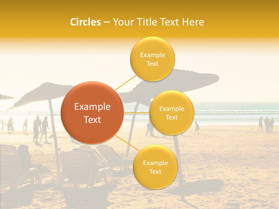 Water Leisure Shadow PowerPoint Template