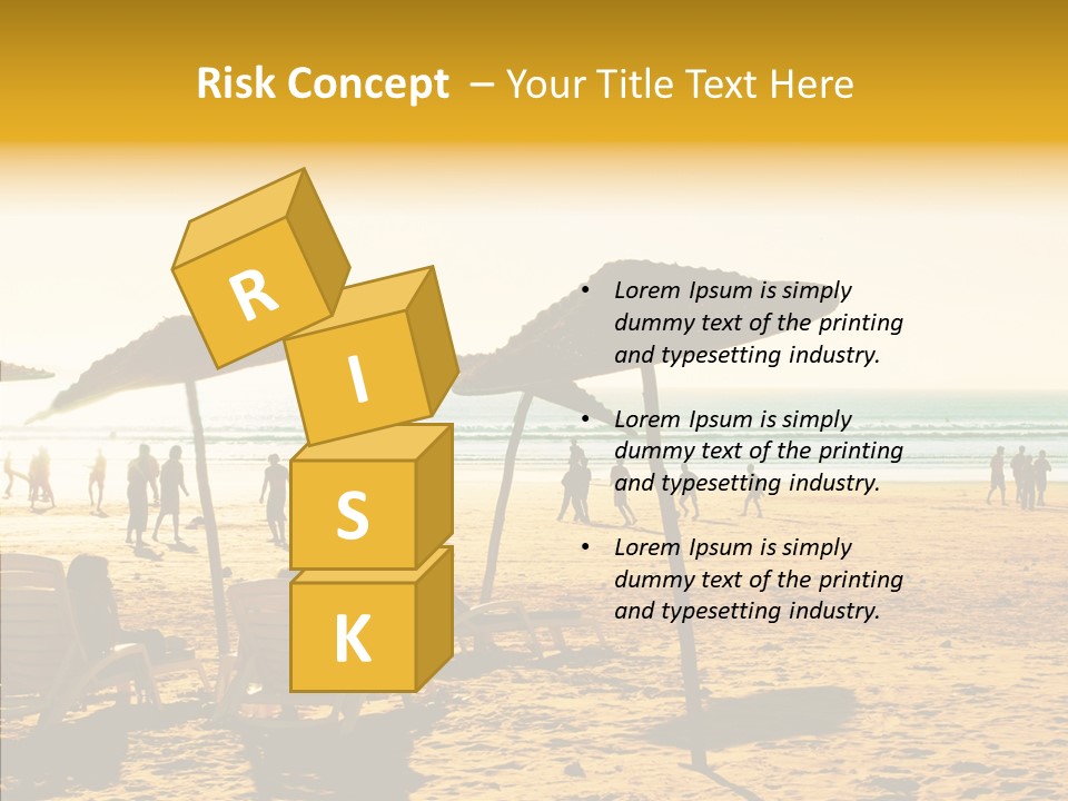 Water Leisure Shadow PowerPoint Template