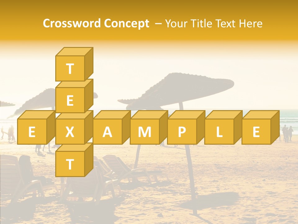 Water Leisure Shadow PowerPoint Template